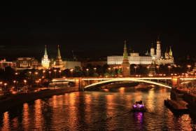 モスクワ川の夜景